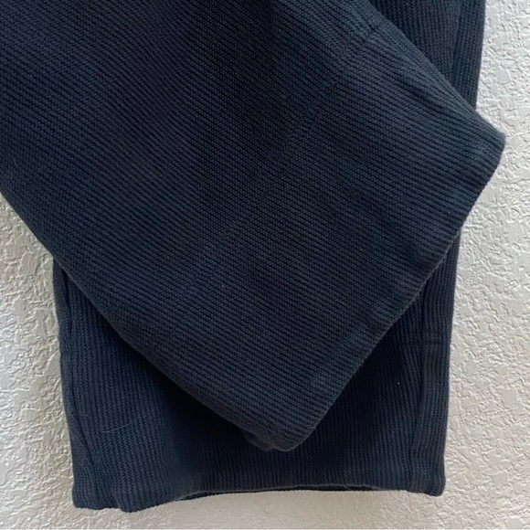 FREE PEOPLE BEACH Black Washed Drawstring Waist Pleated Wide Leg Cropped Pant XS - Picture 7 of 13